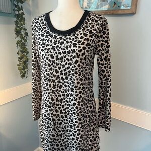 Tart Collections Black and White Leopard Pajama Top